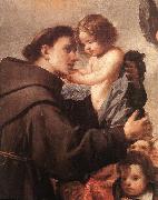 St Anthony of Padua with Christ Child (detail) wsg PEREDA, Antonio de